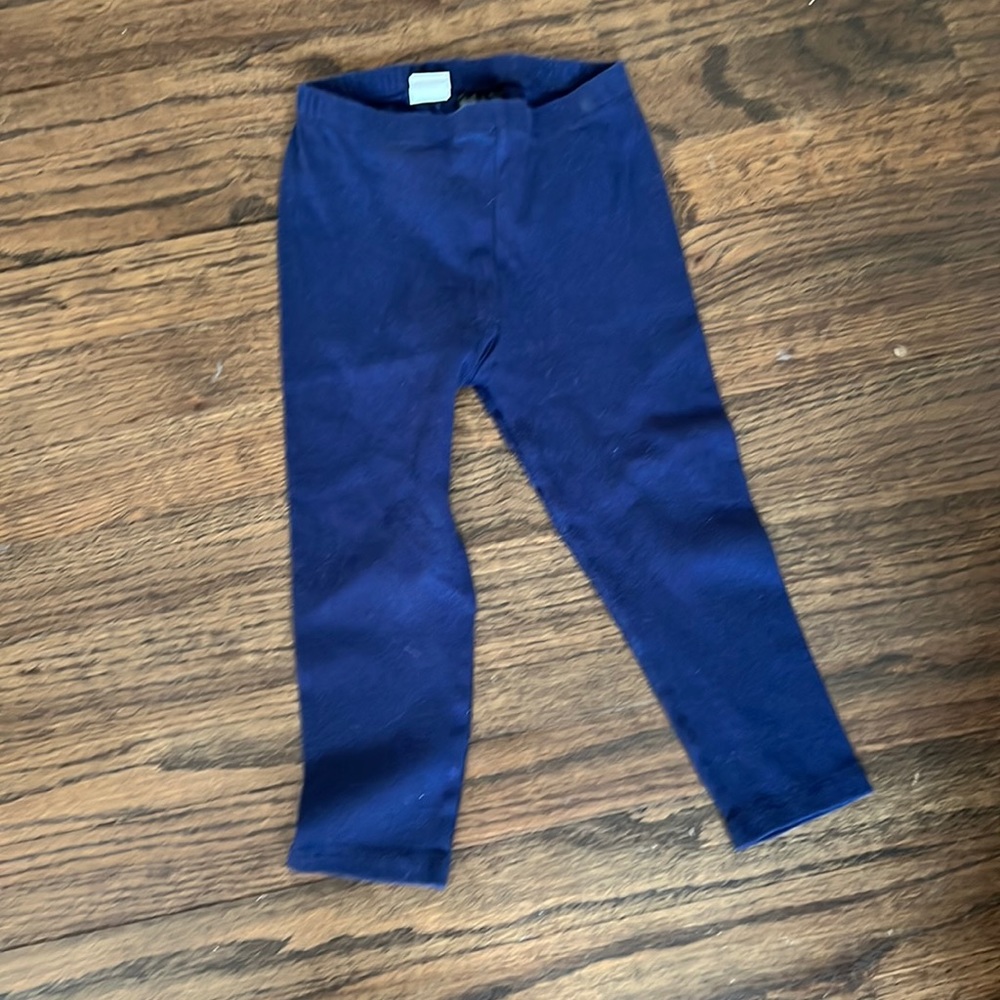 3T Navy Ribbed Blue Leggings